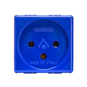 Gewiss GW20299 SYSTEM Modul zásuvky 2P+E 16A 250V, ISR, modrá