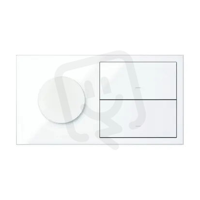 Panel 2-násobný IP44: 1 zásuvka + 2 kryty :3067 bílá KONTAKT SIMON 10020193-130