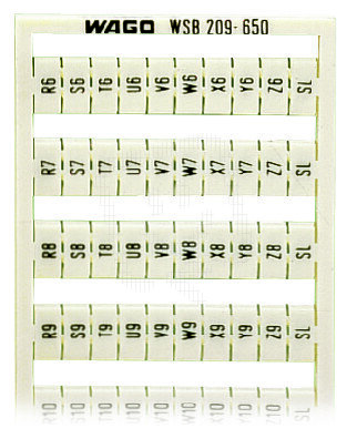 Popisovací karta WSB R6, S6, T6,.. Y6, Z6, SL až R10,S10, T10,.. Y10, Z10, SL