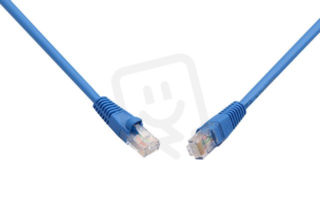 Patch kabel CAT6 UTP PVC 10m modrý snag-proof C6-114BU-10MB SOLARIX 28631009