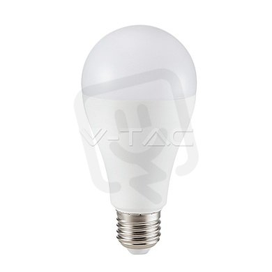 LED žárovka V-TAC 12W E27 A65 Plastic 3000K VT-295