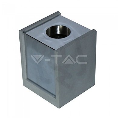 GU10 Fitting Concrete Surface With Chrome Bottom Square, VT-860 V-TAC SKU3142