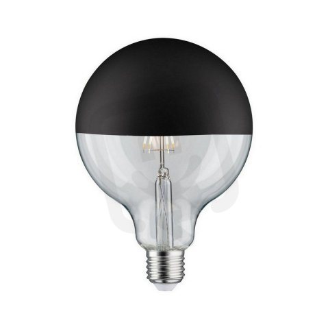 LED Globe 6,5 W E27 zrcadlový svrchlík černá mat teplá bílá stmívatelné 28679