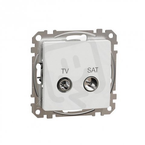 Sedna D/E TV SAT zásuvka průběžná 7dB, Bílá SCHNEIDER SDD111474S