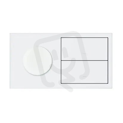 Panel 2-násobný IP44: 1 zásuvka + 2 kryty :3067 bílý mat 10020193-230