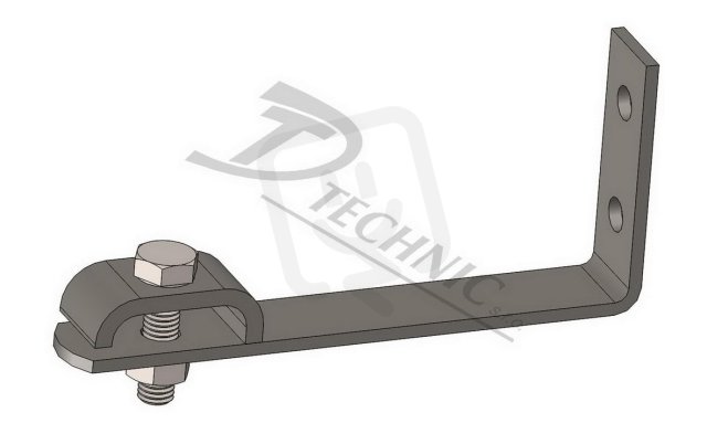 DT TECHNIC 101351 PV 24 Podpěra vedení na plechové střechy L=240 mm