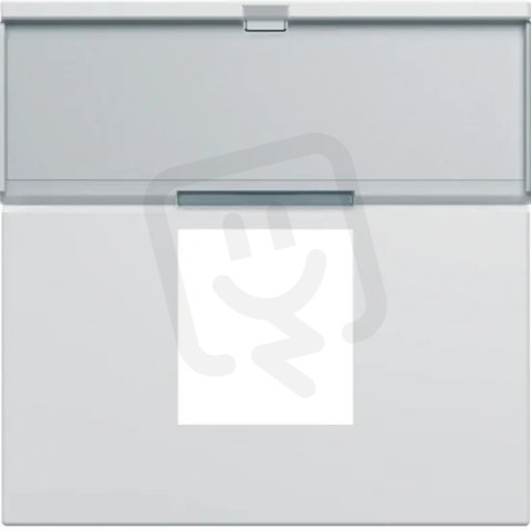 Krytka datové zásuvky s popis. polem gallery, 45x45 mm, bílá HAGER WXD206B