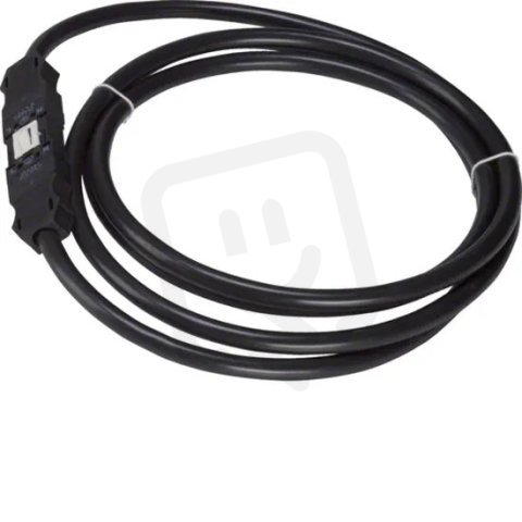 Propojovací kabel s konektory Winsta, 3x2,5 mm2 2,5m, PVC, černý GKWAD03025