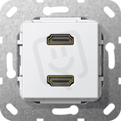 HDMI 2x vložka čistě bílá GIRA 567203