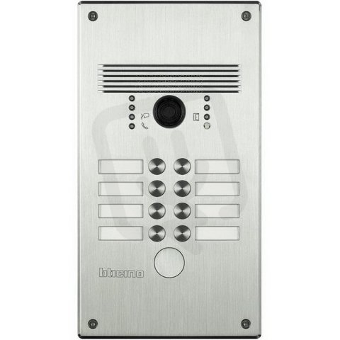 LINEA 300 - ANTIVANDAL INOX VIDEO PANEL S 8 TLAČÍTKY BTICINO 308012