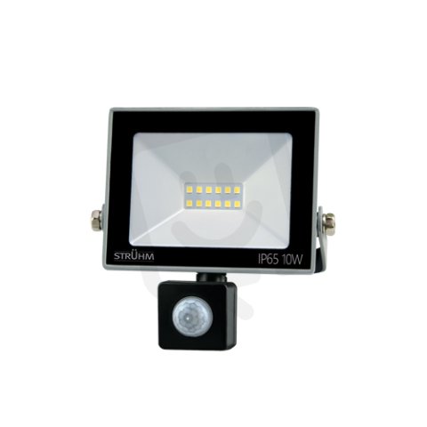 Reflektor KROMA LED S 10W CW IP65 120° pohyb.senzor šedá IDEUS 03773