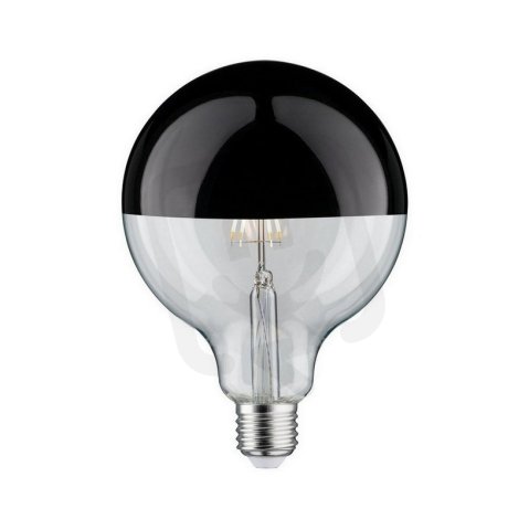 LED Globe 6,5 W E27 zrcadlový svrchlík černý chrom teplá bílá stmívatelné 28680