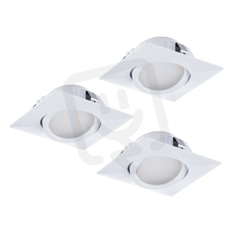 Zápustné svítidlo PINEDA SET 3XLED 84X84 bílá 14,7W IP20 EGLO 95844