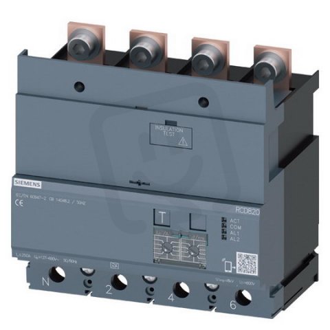 SIEMENS 3VA9224-0RL30 Chráničový modul Ue AC 127 ÷ 690 V, 4pól, pro 3VA22