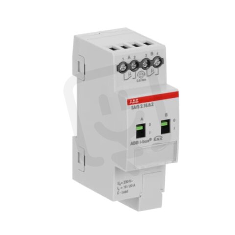 ABB KNX Spínací akční člen 2násobný 16/20A C-zátěž SA/S 2.16.6.2 2CDG110269R0011