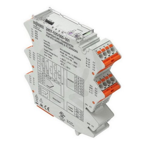 Měřicí transformátor teploty, Napájecí napětí: 24 V DC WAGO 2857-535/000-001
