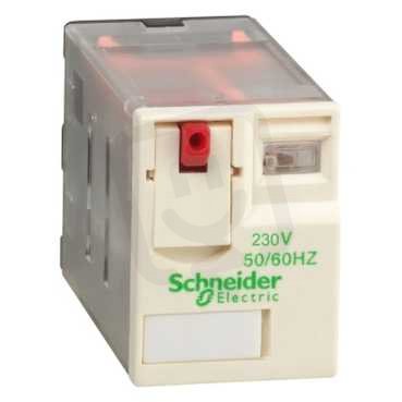 Schneider RXM2AB1P7 Miniaturní 2P, 12 A, 230 V AC bez LED (obj.množství 10 ks)