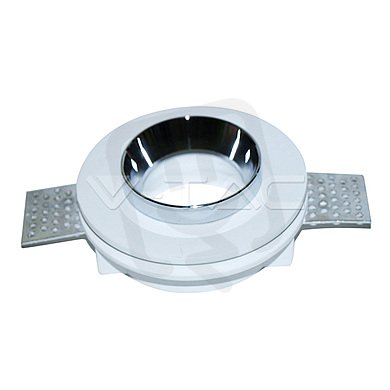 GU10 Fitting Gypsum White Recessed Light