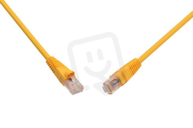 Patch kabel CAT6 UTP PVC 10m žlutý snag-proof C6-114YE-10MB SOLARIX 28641009
