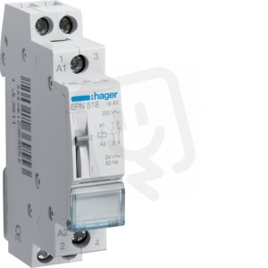 Impulsní relé 16A, 1S+1R, 24V AC / 12V DC /EPE518/ HAGER EPN518