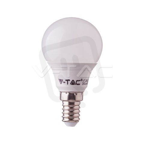 LED žárovka V-TAC 7W E14 P45 Plastic 3000K, VT-270