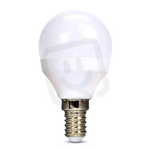 LED žárovka, miniglobe, 6W, E14, 3000K, 510lm SOLIGHT WZ416-1