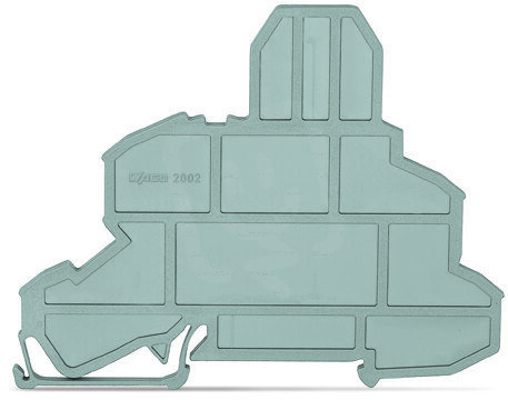 Koncová deska pro pojistkové svorky Tloušťka 2 mm šedá WAGO 2002-1091