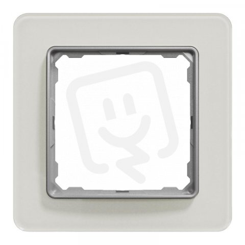 Sedna D/E Rámeček jednonásobný, Bílé Sklo SCHNEIDER SDD360801