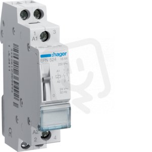 Impulsní relé 16A, 2S, 24V AC / 12V DC /EPE524/ HAGER EPN524