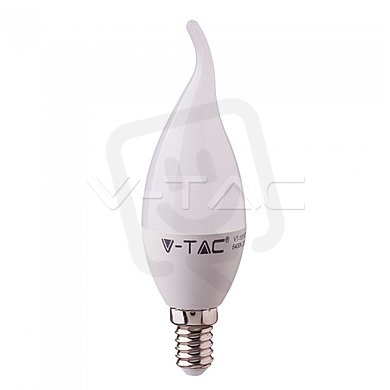 LED žárovka V-TAC 5.5W E14 Plastic Candle Flame 3000K VT-258