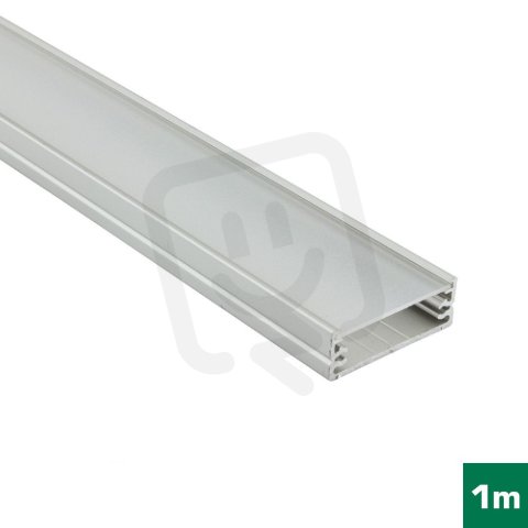 FKU15-1M-EL AL profil FKU15 G/W pro LED, s plexi, 1m, elox FK TECHNICS 4739099-S