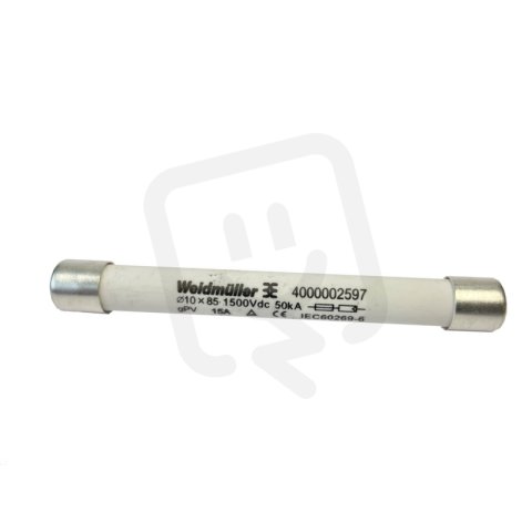 Bezpečnostní pojistka FUSE WSFL 10X85 15A 1K5V GPV WEIDMÜLLER 4000002597