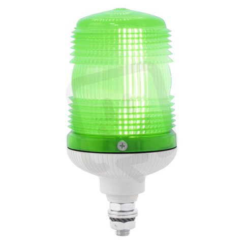 Maják zábleskový MINIFLASH X 12/24 V, ACDC, IP54, M12, zelená, světle šedá