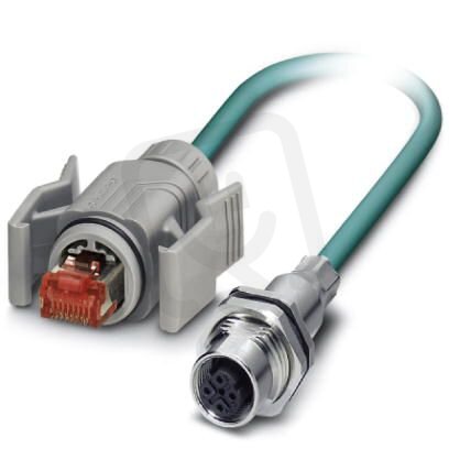 VS-M12FSBP-IP67-93E-LI/2,0 Osazený kabel Ethernet 1406247