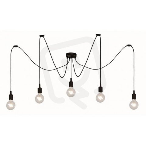 FIX MULTIPLE Pendant 5xE27/60W Black