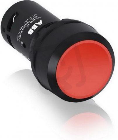 CP1-10R-10 Tlačítko červené, neprosvětlené ABB 1SFA619100R1011