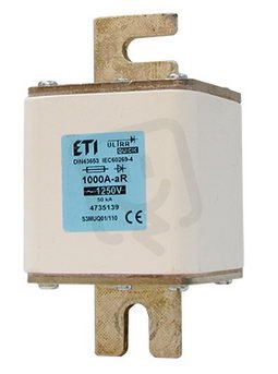 Nožová pojistka S2M UQ01 aR 110/630A/1250V ETI 004735134