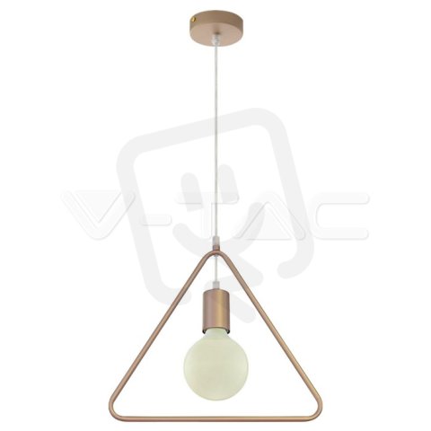 Závěsné svítidlo V-TAC Geometric Champagne Gold Single Triangle VT-7321