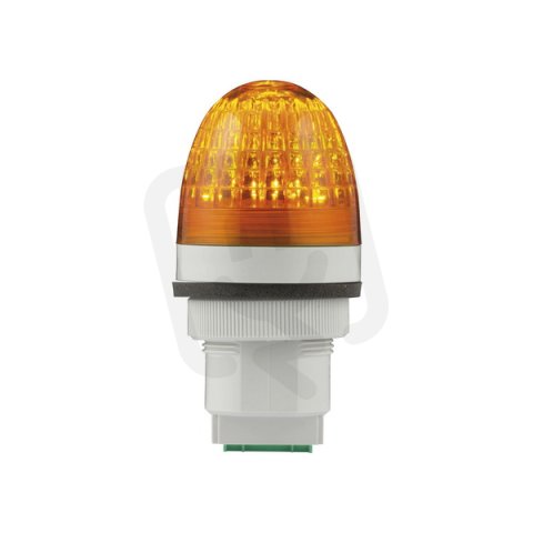 Svítidlo P40 S LED 12/24 V, ACDC, IP66, M30, oranžová, světle šedá SIRENA 91132