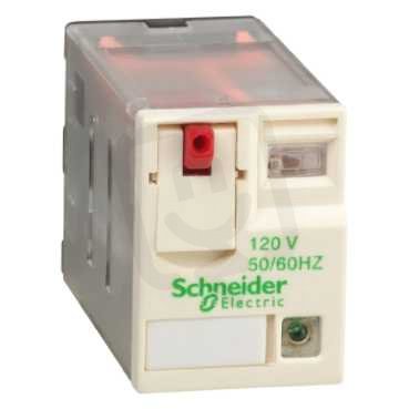 Schneider RXM4AB2F7 Miniaturní 4P, 6 A, 120 V AC s LED (obj.množství 10 ks)