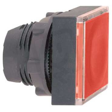 Ovládací hlavice stiskací prosvětlená lícující (štítek) rudá SCHNEIDER ZB5CW343