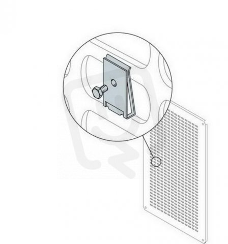 Maticové klipy pro uchycení k perforované montážní desce (20 ks) ABB TQ6610