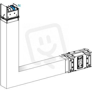 Koleno 630 A vertikální na míru nahoru SCHNEIDER KSA630DLE43A