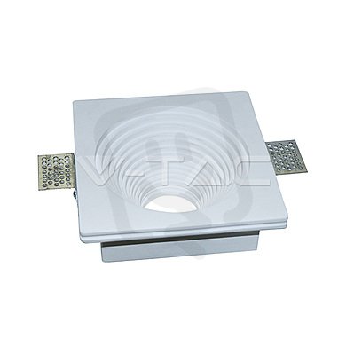 GU10 Fitting Gypsum White Recessed Light