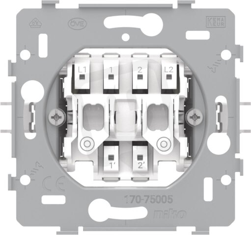 Přístroj 2-tlačítka - automatické svorky NIKO 170-75005