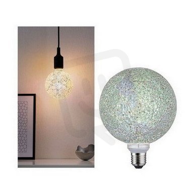 LED G125 E27 Miracle Mosaic bílá 2.700K stmívatelné PAULMANN 28745