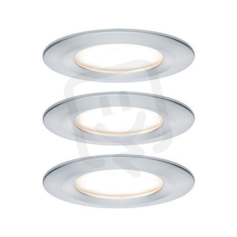 Vestavné svítidlo LED Nova kruhové 3x6,5W hliník broušený nevýklopné 934.62