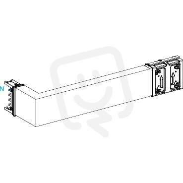 Koleno 250 A horizontální na míru doprava SCHNEIDER KSA250DLR42A