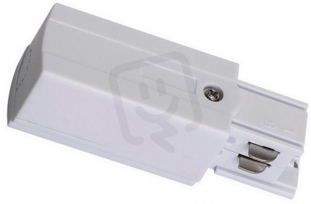 Napájecí konektor lišt TRACK POWER CONNECTOR P-R 4W WHITE GREENLUX GXTR014