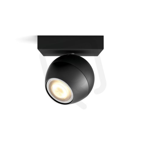 Philips Hue White Ambiance Buckram 1-spot GU10 250lm 2200-6500K černá